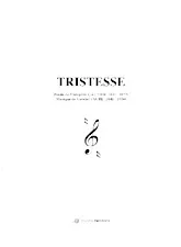 scarica la spartito per fisarmonica TRISTESSE (Poésie Musical) in formato PDF