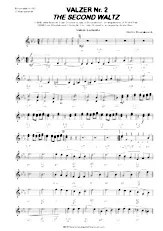 télécharger la partition d'accordéon Valse n°2 / Valzer n°2 / The second waltz( Cm ) au format PDF