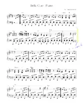 descargar la partitura para acordeón  Bella Ciao en formato PDF