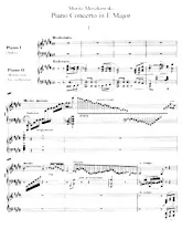 télécharger la partition d'accordéon Piano Concerto In E Major (Piano I Solo / Piano II Reduction - for Orchestra) au format PDF