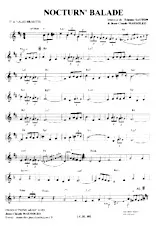 scarica la spartito per fisarmonica Nocturn' balade in formato PDF