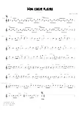 descargar la partitura para acordeón Mon coeur pleure en formato PDF