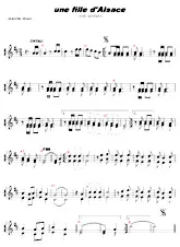 download the accordion score Une fille d'Alsace (avec accords) in PDF format