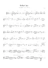 descargar la partitura para acordeón Bella Ciao en formato PDF