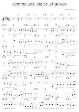 descargar la partitura para acordeón Comme une vieille Chanson en formato PDF