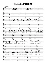 télécharger la partition d'accordéon CHANSON POUR TOI au format PDF