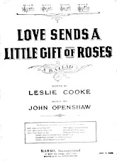 télécharger la partition d'accordéon Love sends a little gift of roses au format PDF