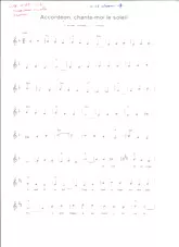 télécharger la partition d'accordéon Accordéon chante moi le soleil au format PDF