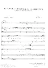 download the accordion score JE VOUDRAIS TANT QUE TU COMPRENNES in PDF format