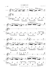 télécharger la partition d'accordéon LARGO Viool -Piano au format PDF