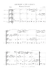 télécharger la partition d'accordéon AIR FROM SUITE J.S. BACH Klarinet Kwartet au format PDF