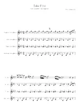 télécharger la partition d'accordéon Take five / Arrangement  Garry Bathrick / Quartet Saxophone au format PDF