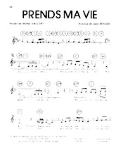 download the accordion score Prends ma vie in PDF format