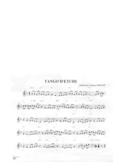 scarica la spartito per fisarmonica Tango d'étude in formato PDF