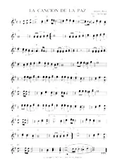 télécharger la partition d'accordéon LA CANCION DE LA PAZ au format PDF
