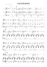 descargar la partitura para acordeón Santiano en formato PDF