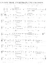 download the accordion score UN FOX TROT, UN REFRAIN, UNE CHANSON in PDF format