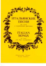 télécharger la partition d'accordéon Italian Songs  (for Vois With Piano Accompaniment) (Mockba 1994) au format PDF