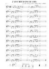 download the accordion score J'AI ECRIT DANS LE CIEL in PDF format