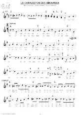 descargar la partitura para acordeón LE CHARLESTON DES AMOUREUX en formato PDF