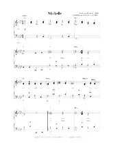 télécharger la partition d'accordéon Michelle au format pdf