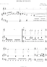 descargar la partitura para acordeón BOOK OF DAYS en formato PDF