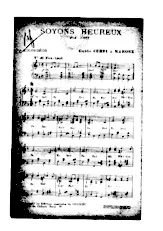 download the accordion score SOYONS HEUREUX in PDF format