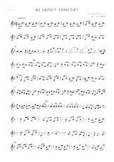 télécharger la partition d'accordéon kLARINET CONCERT Mozart K.V 622  klarinet 2 au format PDF