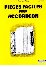 download the accordion score Pièces faciles pour accordéon - volume n°1 in PDF format