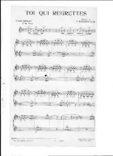 download the accordion score Toi qui regrettes (suite orchestration) in PDF format