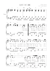 télécharger la partition d'accordéon LET IT BE au format PDF