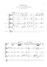 télécharger la partition d'accordéon Intermezzo / from Cavalleria Rusticana / Wind Quintet  au format PDF