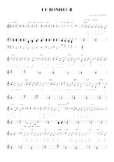 download the accordion score LE BONHEUR in PDF format
