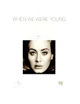 descargar la partitura para acordeón When we were young en formato PDF