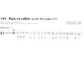 télécharger la partition d'accordéon Paris en colère au format PDF