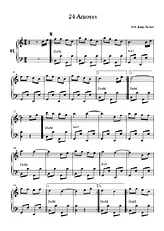 télécharger la partition d'accordéon 24 Amores au format PDF