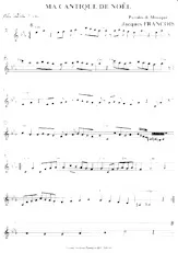 scarica la spartito per fisarmonica Ma cantique de Noël in formato PDF