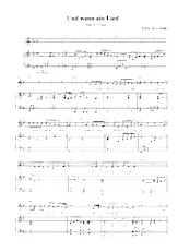 descargar la partitura para acordeón Und wenn ein lied en formato PDF