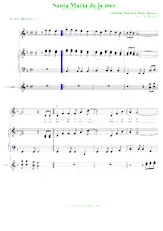 descargar la partitura para acordeón Santa Maria de la mer en formato PDF