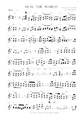 télécharger la partition d'accordéon HEAL THE WORLD au format PDF