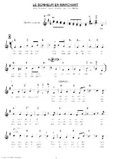 download the accordion score LE BONHEUR EN MARCHANT in PDF format