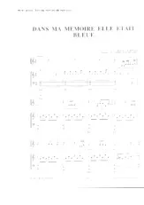 download the accordion score Dans ma mémoire elle était bleue in PDF format