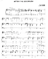 download the accordion score After the goldrush in PDF format