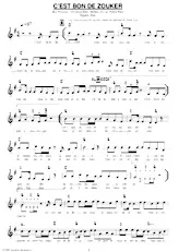 download the accordion score C'EST BON DE ZOUKER in PDF format