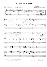download the accordion score T'en vas pas in PDF format