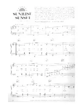 descargar la partitura para acordeón Sunrise sunset en formato PDF