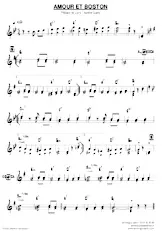 descargar la partitura para acordeón AMOUR ET BOSTON en formato PDF