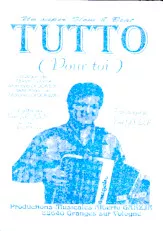 télécharger la partition d'accordéon Tutto (pour toi) au format PDF