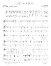 descargar la partitura para acordeón God save (The king) en formato PDF