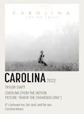 scarica la spartito per fisarmonica Carolina (From Where the crawdads sing) (P/V/G) in formato PDF